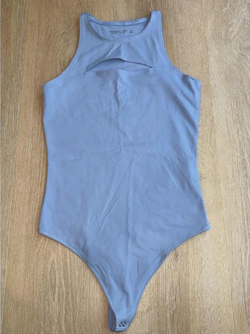 Women’s Abercrombie & Fitch Soft A&F Collection Light Blue One-Piece Bodysuit